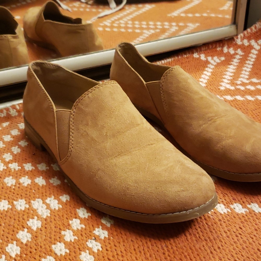 Suede Franco Sarto penny loafers